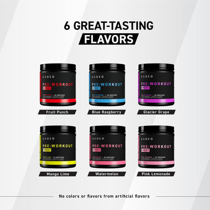Kaged Sport Pre Workout Powder for Men & Women, Mango Lime, Sport Certified, 188mg Caffeine, Nitric Oxide Supplement, Beta Alanine for Energy, Weightlifting - PrimeBioHealth - canada supplements