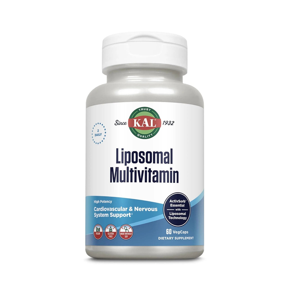 KAL Liposomal Multivitamin - High Potency Liposomal Vitamin C, D-3, and More - Men and Women Multivitamin - PrimeBioHealth - canada supplements