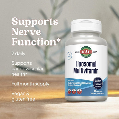 KAL Liposomal Multivitamin - High Potency Liposomal Vitamin C, D-3, and More - Men and Women Multivitamin - PrimeBioHealth - canada supplements