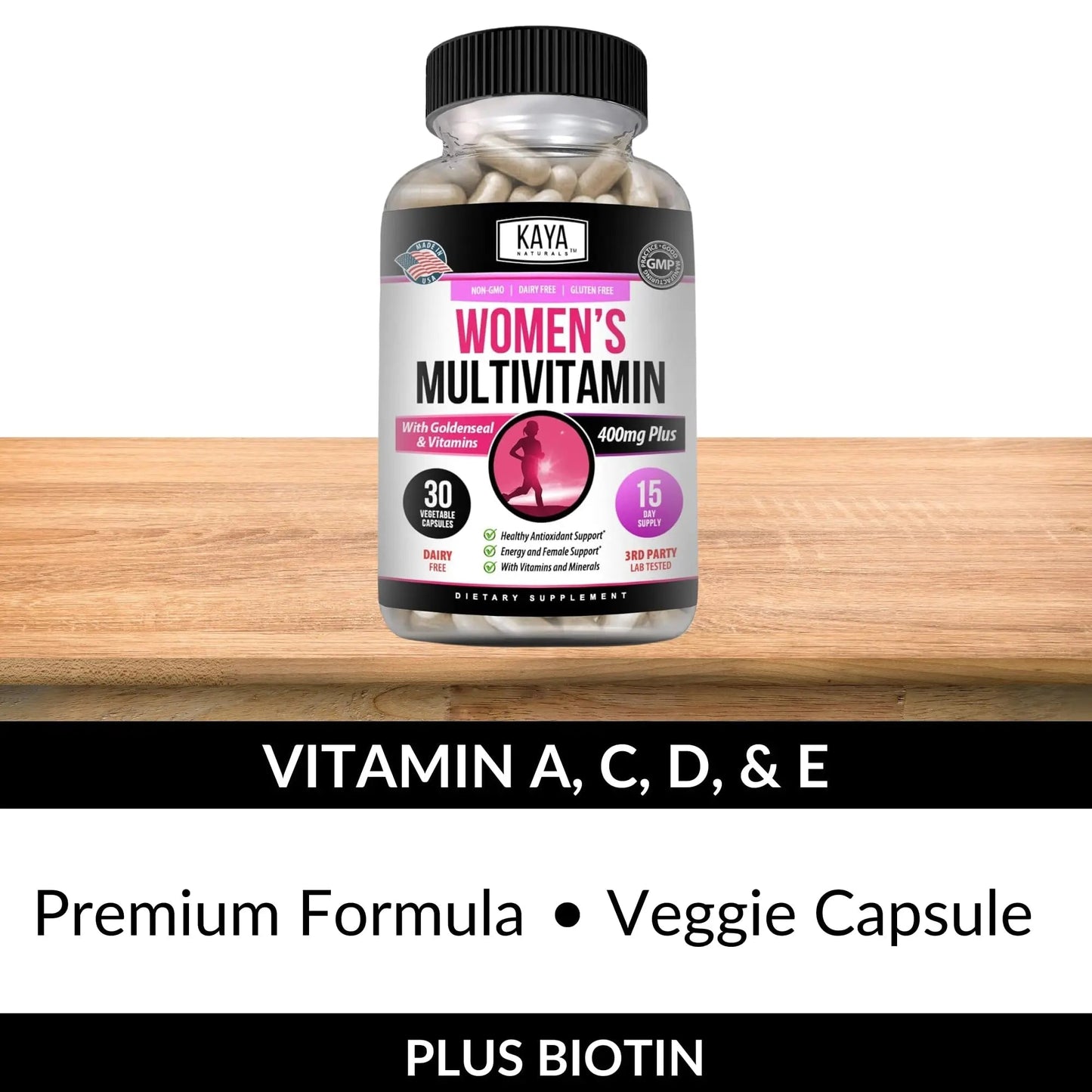 Kaya Naturals Women's Multivitamin, Overall Healthy Antioxidant, and Immune Support, Vitamins A, D, C, E, Biotin - PrimeBioHealth - canada supplements