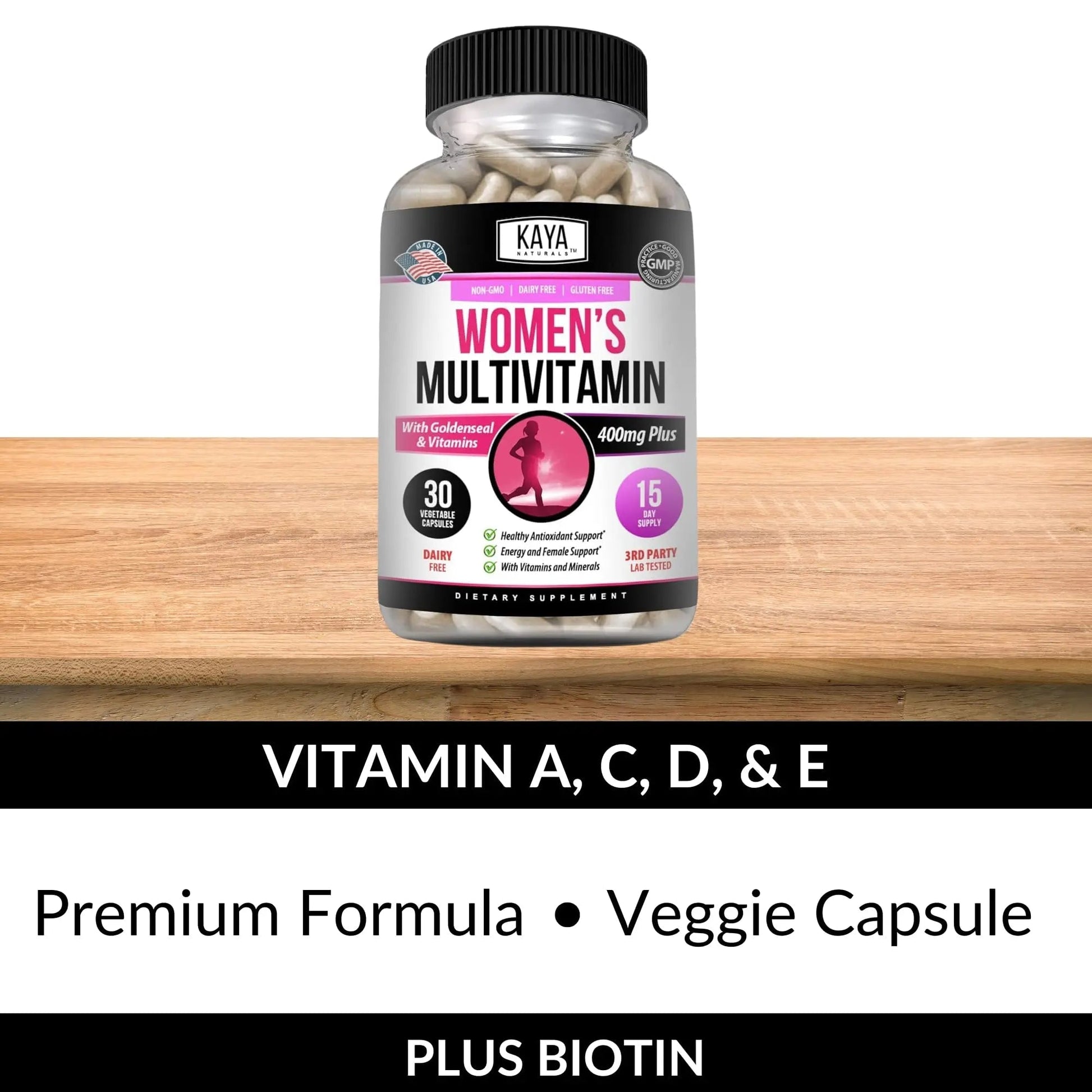 Kaya Naturals Women's Multivitamin, Overall Healthy Antioxidant, and Immune Support, Vitamins A, D, C, E, Biotin - PrimeBioHealth - canada supplements