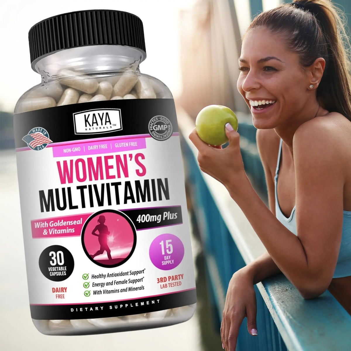 Kaya Naturals Women's Multivitamin, Overall Healthy Antioxidant, and Immune Support, Vitamins A, D, C, E, Biotin - PrimeBioHealth - canada supplements