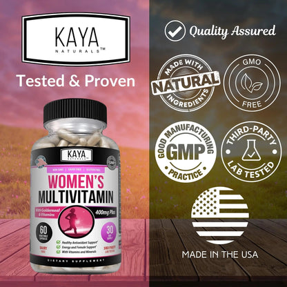 Kaya Naturals Women's Multivitamin, Overall Healthy Antioxidant, and Immune Support, Vitamins A, D, C, E, Biotin - PrimeBioHealth - canada supplements
