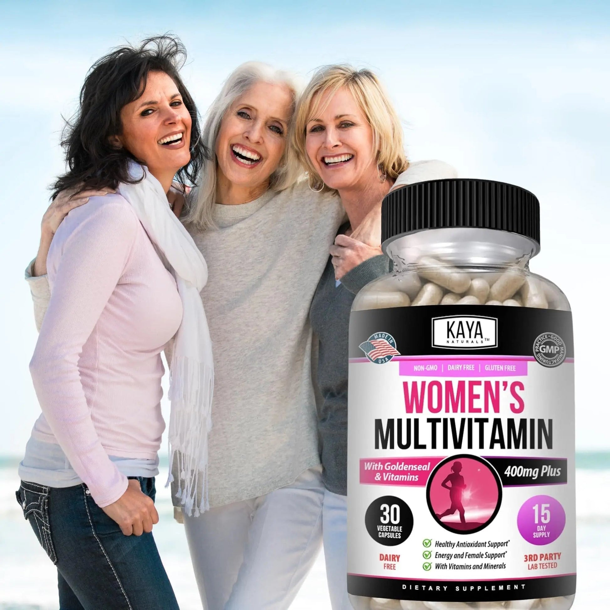 Kaya Naturals Women's Multivitamin, Overall Healthy Antioxidant, and Immune Support, Vitamins A, D, C, E, Biotin - PrimeBioHealth - canada supplements