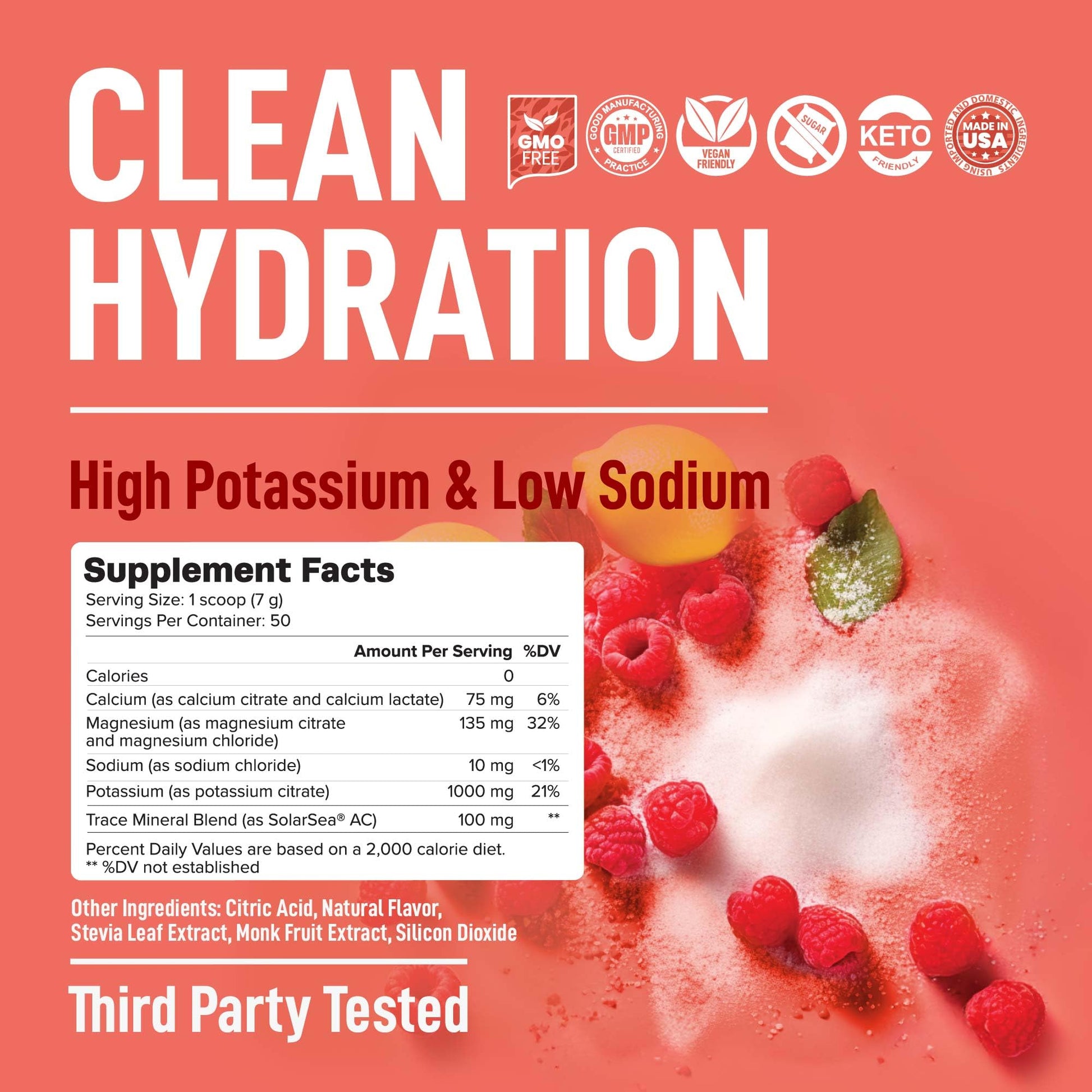 Keppi Electrolytes Powder – Raspberry Lemonade Flavor 50 Servings – No Sugar Hydration Supplement with Magnesium, Potassium, Sodium – Keto, Vegan - PrimeBioHealth - canada supplements