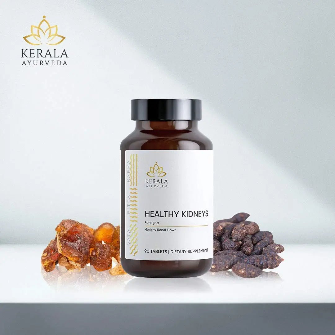 Kerala Ayurveda Healthy Kidney Herbal Tablets | Support Normal Kidney Function and Health | Kidney and Bladder Support | Urinary System Support - 90 Count - PrimeBioHealth - canada supplements