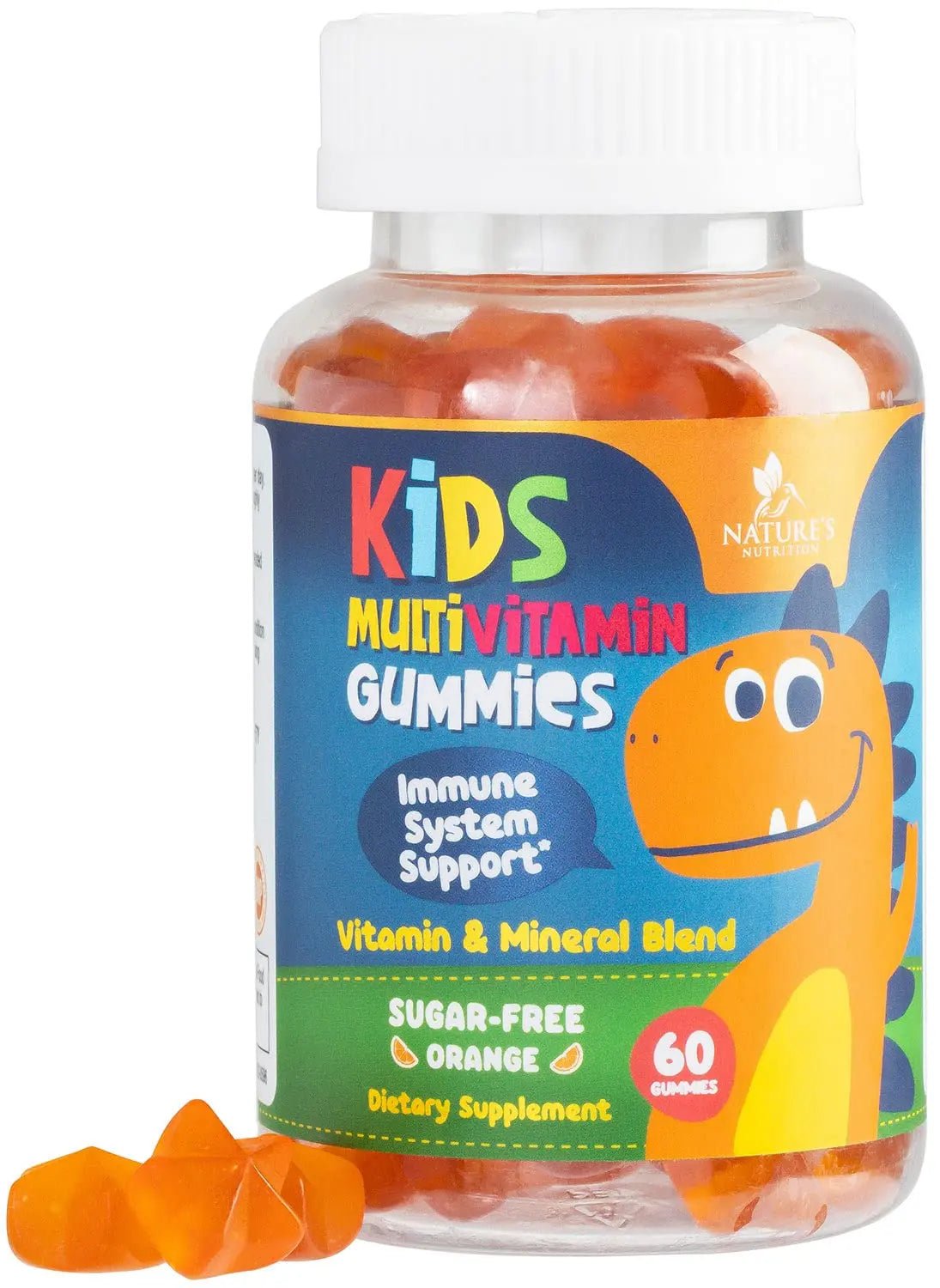 Kids Multivitamin Gummies - Improved Sugar-Free Formula - 100% Daily Folate, Kids Vitamins with Essential Vitamins A, C, D3, E, B6, B12 - PrimeBioHealth - canada supplements