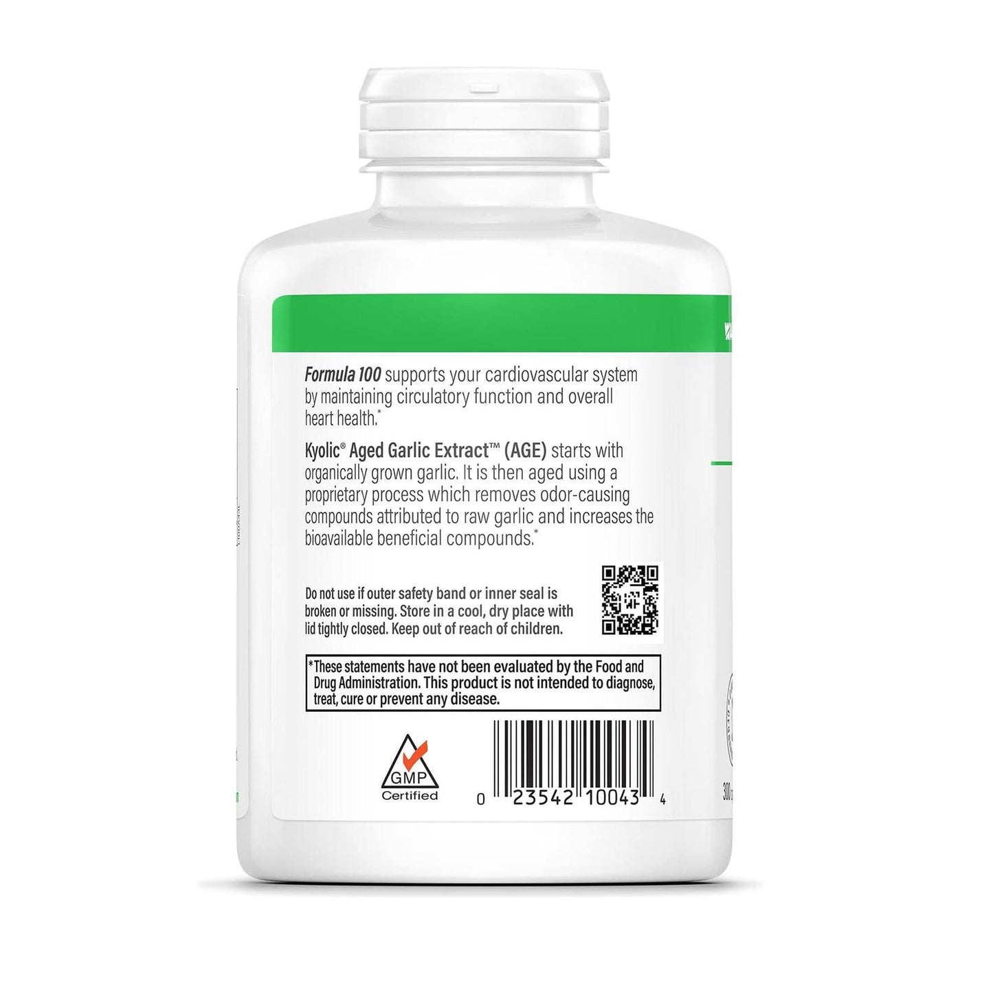 Kyolic Aged Garlic Extract Formula 100, Cardiovascular Health*, 300 Capsules. - PrimeBioHealth - canada supplements