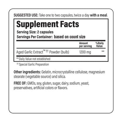 Kyolic Aged Garlic Extract Formula 200, Cardiovascular & Immune*, Reserve, 120 Capsules - PrimeBioHealth - canada supplements
