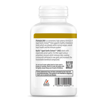 Kyolic Aged Garlic Extract Formula 200, Cardiovascular & Immune*, Reserve, 120 Capsules - PrimeBioHealth - canada supplements