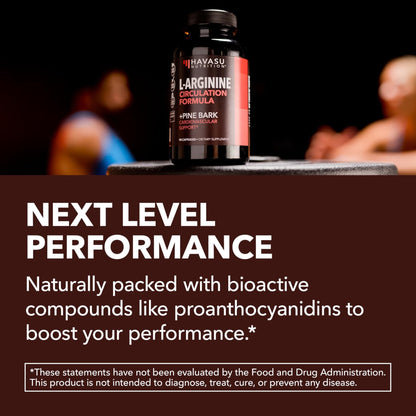L-Arginine 1800mg and Pine Bark Extract 100mg - Nitric Oxide Supplement for Men - Performance Supplement for Men's Health - 90 Count - Endurance, Recovery Support - PrimeBioHealth - canada supplements