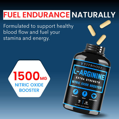 L Arginine Capsules with L-Citrulline 1500mg - Nitric Oxide Booster for Stamina, Muscle, Energy & Vascularity - L-Arginine and Essential Amino Supplement for Extra Strength - PrimeBioHealth - canada supplements