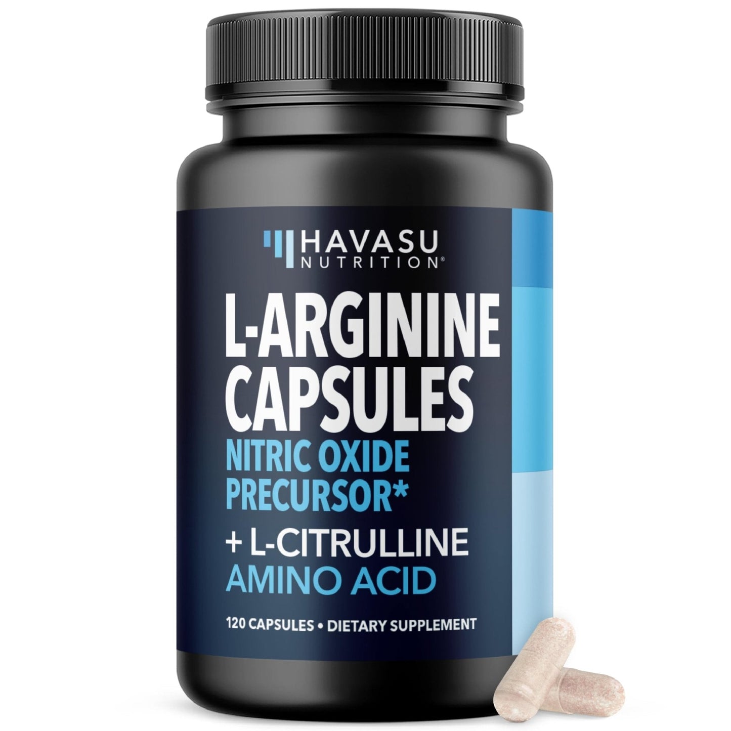 L-Arginine Capsules with L-Citrulline - Nitric Oxide Supplement - L Arginine and L Citrulline Blend - 120 Count - Vegan, Non-GMO Capsules for Performance - PrimeBioHealth - canada supplements