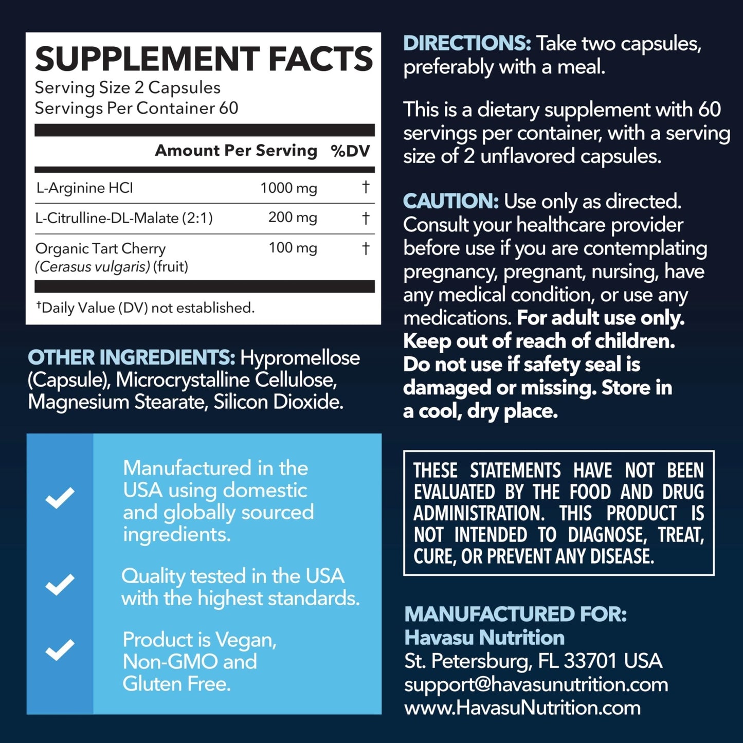 L-Arginine Capsules with L-Citrulline - Nitric Oxide Supplement - L Arginine and L Citrulline Blend - 120 Count - Vegan, Non-GMO Capsules for Performance - PrimeBioHealth - canada supplements