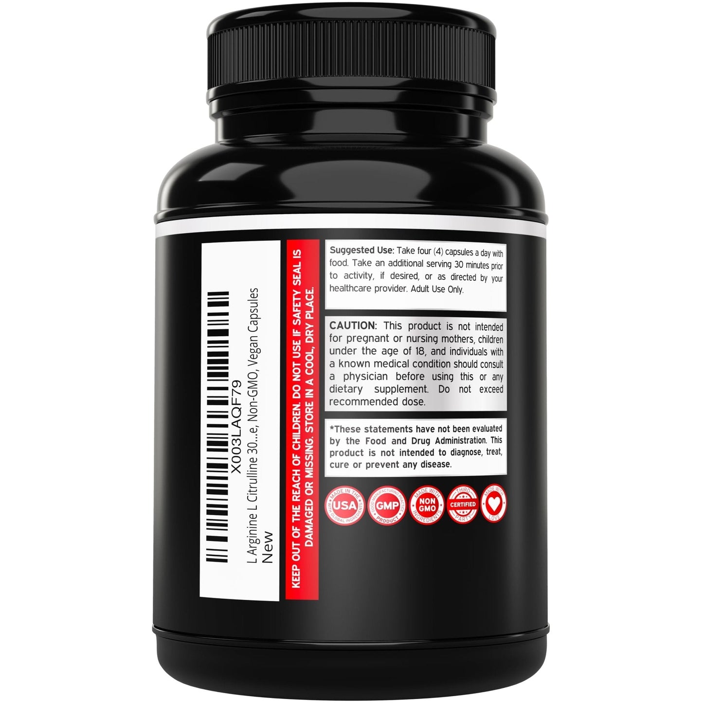 L Arginine L Citrulline Supplement 3000mg (240 Capsules) Nitric Oxide Pills for Men - Stamina, Endurance, Performance for Workouts - NO Supplements for Men - PrimeBioHealth - canada supplements