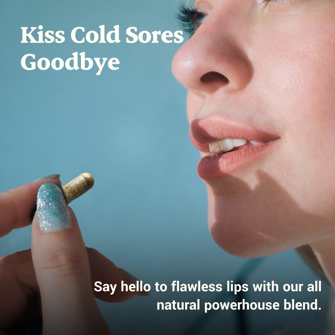 L-Lysine Cold Sore Treatment For Lips With Immune Support - L Lysine 1000mg Capsules, Chaga, Bee Propolis, Vitamin C, Zinc & Licorice Root Extract - Non-GMO, Vegetarian, - PrimeBioHealth - canada supplements