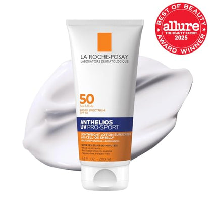 La Roche-Posay Anthelios UV Pro-Sport SPF 50 Sunscreen for Face & Body, Water & Sweat Resistant with Non-Drip Formula, Invisible Broad Spectrum Sunscreen Lotion - PrimeBioHealth - canada supplements