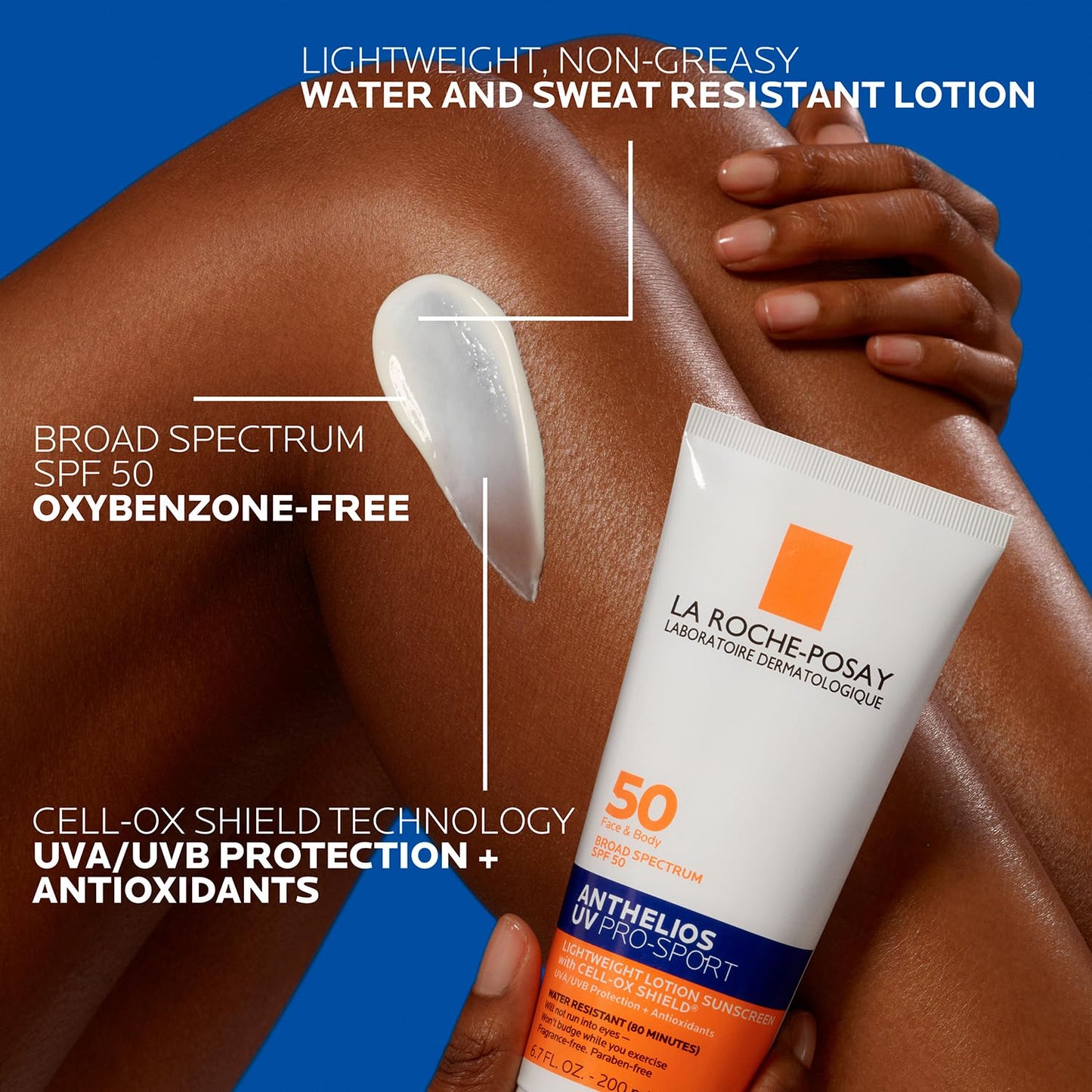 La Roche-Posay Anthelios UV Pro-Sport SPF 50 Sunscreen for Face & Body, Water & Sweat Resistant with Non-Drip Formula, Invisible Broad Spectrum Sunscreen Lotion - PrimeBioHealth - canada supplements
