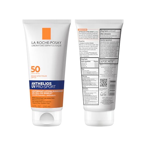 La Roche-Posay Anthelios UV Pro-Sport SPF 50 Sunscreen for Face & Body, Water & Sweat Resistant with Non-Drip Formula, Invisible Broad Spectrum Sunscreen Lotion - PrimeBioHealth - canada supplements