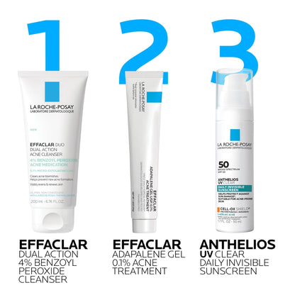 La Roche-Posay Effaclar Dual Acne Face Wash With 4% Benzoyl Peroxide & LHA Exfoliant - PrimeBioHealth - canada supplements