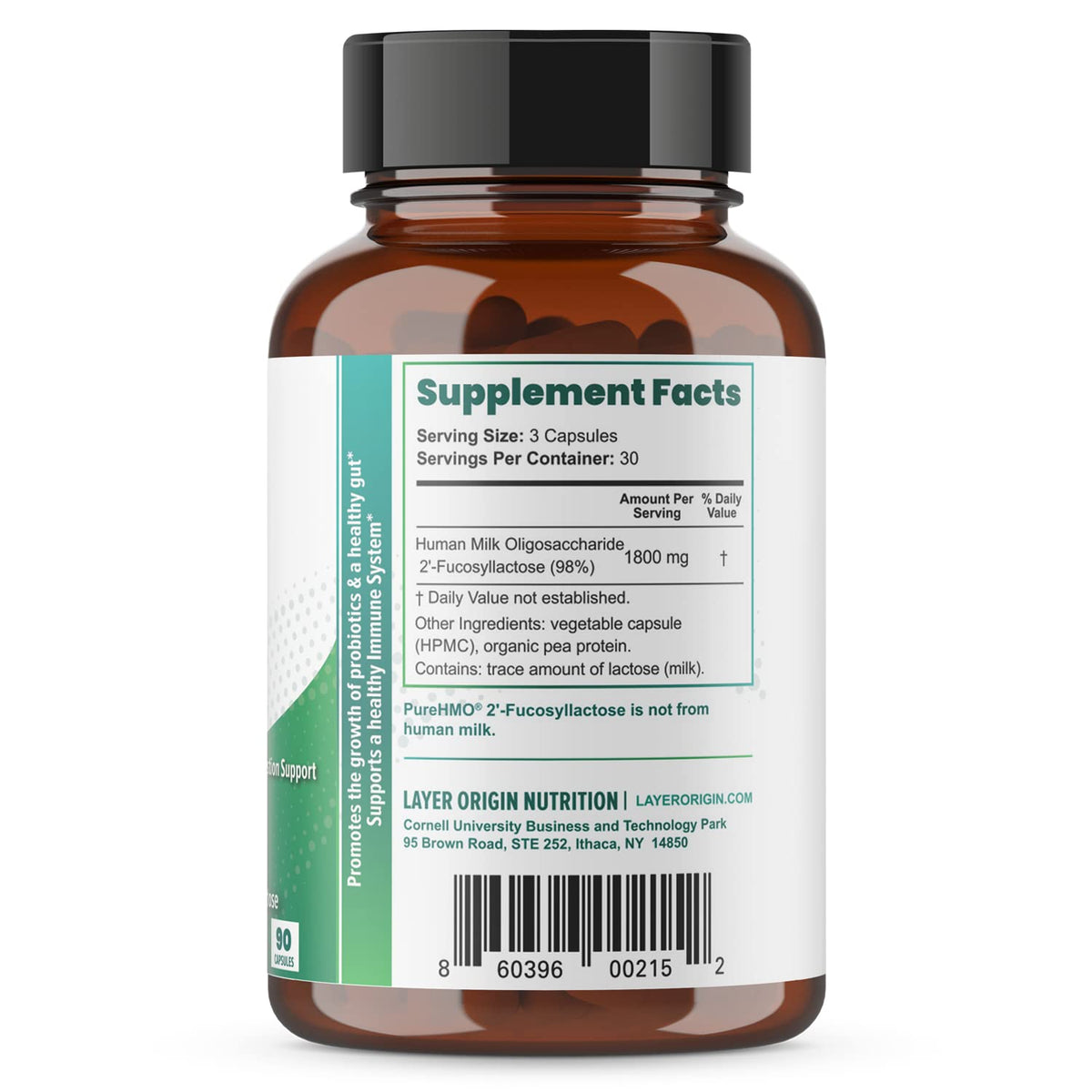 Layer Origin PureHMO Human Milk Oligosaccharide (HMO 2'-FL) Prebiotic Fiber - Feed 180 Billion Probiotics/Serving, 30-Day Supply - PrimeBioHealth - canada supplements