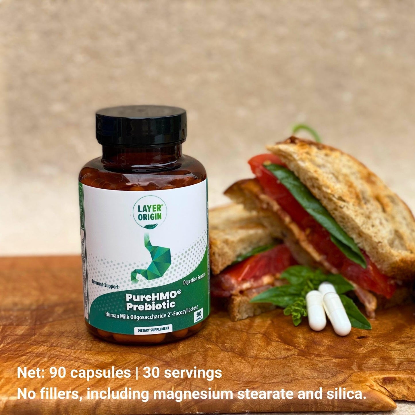 Layer Origin PureHMO Human Milk Oligosaccharide (HMO 2'-FL) Prebiotic Fiber - Feed 180 Billion Probiotics/Serving, 30-Day Supply - PrimeBioHealth - canada supplements