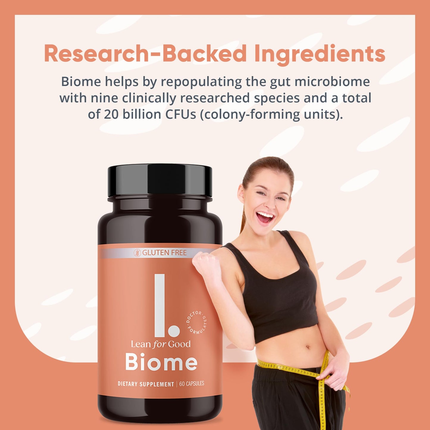 LEANFORGOOD Biome, 9-Strain Probiotic Formula, Supports a Balanced Gut Microbiome, Powerful Gut Probiotics - PrimeBioHealth - canada supplements