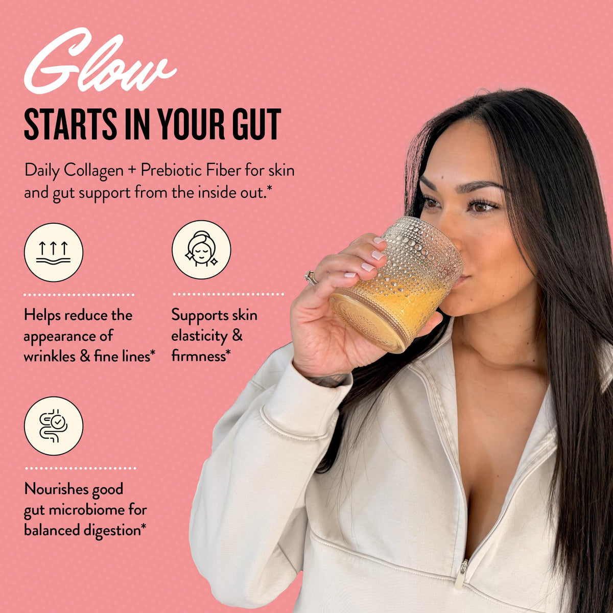 Legendairy Milk She’s Glowing Collagen Peptides Powder with Prebiotic Fiber, Tropical Drink Mix Supplement for Women, - PrimeBioHealth - canada supplements