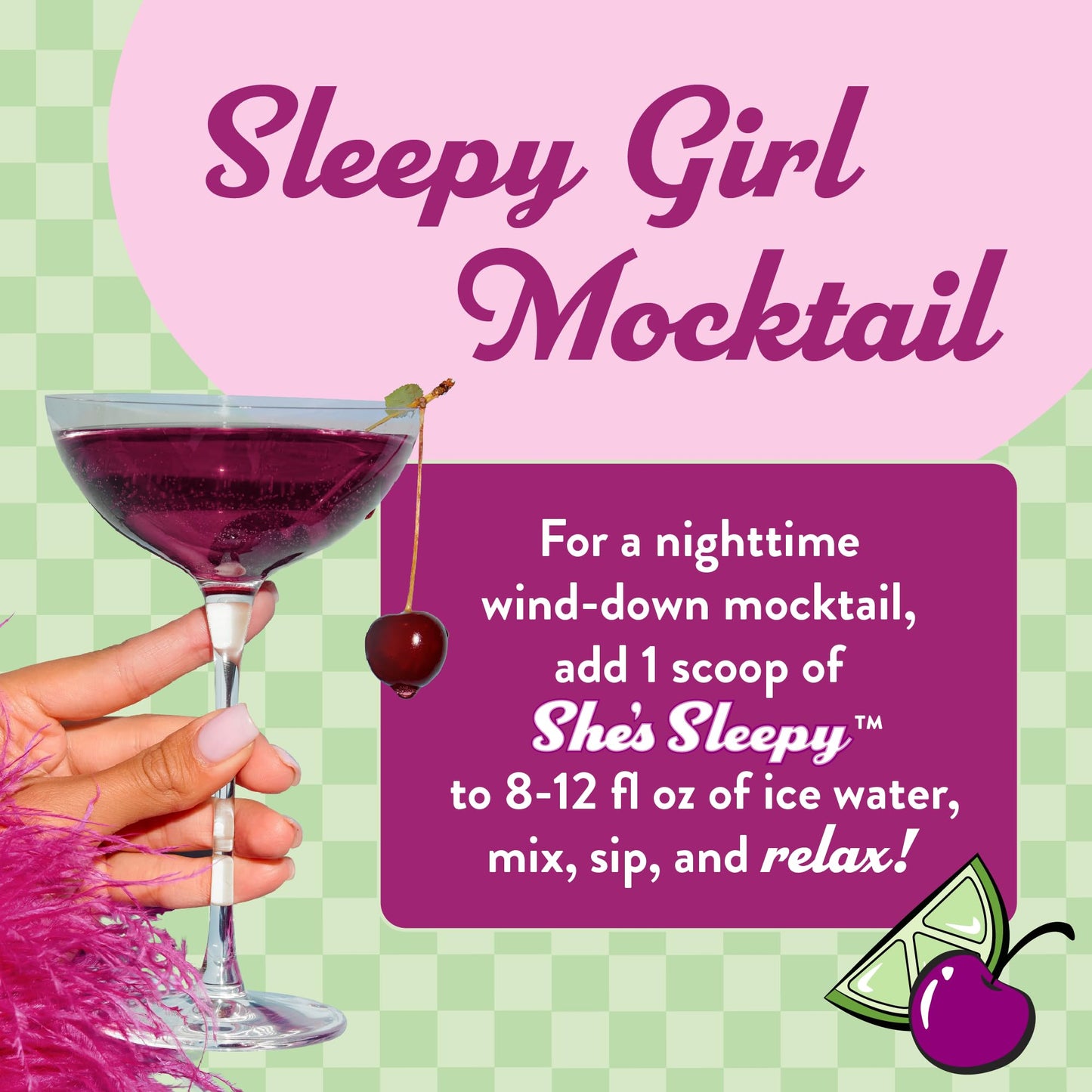 Legendairy Milk She’s Sleepy™ – Cherry Limeade – Nightly Sleep Aid, Sugar Free Drink Mix with Magnesium Glycinate & Ashwagandha - PrimeBioHealth - canada supplements