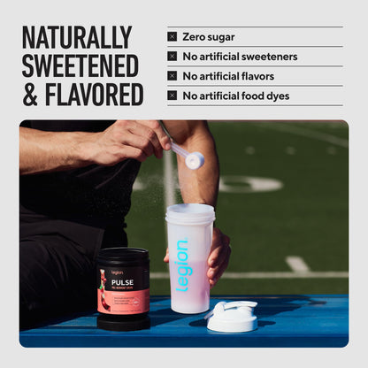 LEGION Pulse Pre Workout Supplement - All Natural Nitric Oxide Preworkout Drink to Boost Energy, Creatine Free, Naturally Sweetened, - PrimeBioHealth - canada supplements