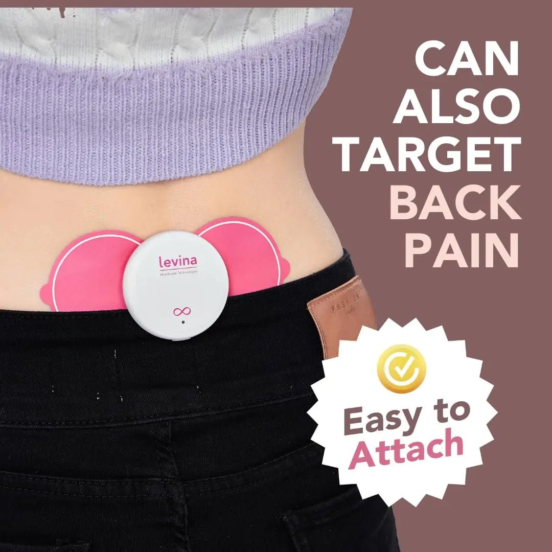 Levina Menstrual Period Relief Device - Wireless TENS Unit and Biocompatible Electrode Pads, Rechargeable, Magnetic Connection, Instant Cramp & PMS Relief, and Drug-Free, FSA HSA Eligible (RS-38) - PrimeBioHealth - canada supplements