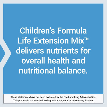 Life Extension Children's Formula Mix™, multivitamin for Kids, 18 Essential Vitamins and Minerals - PrimeBioHealth - canada supplements