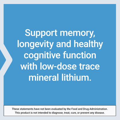 Life Extension Lithium, 1000 mcg – Lithium Orotate – Helps Maintain Cognitive Function & Memory – Low-Dose Formula – Non-GMO, Gluten-Free, - PrimeBioHealth - canada supplements