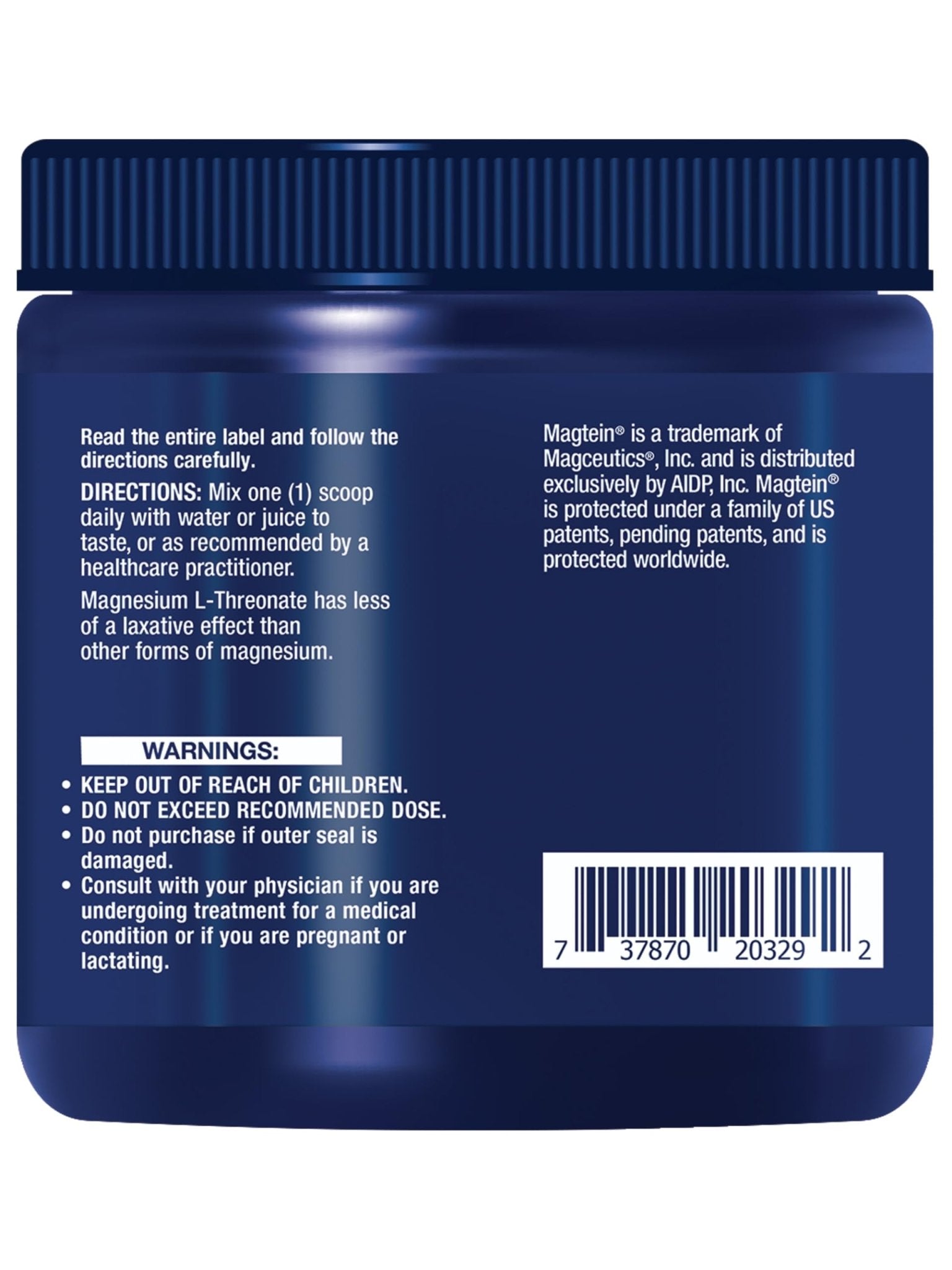 Life Extension Neuro-Mag Magnesium L-Threonate Powder (Tropical Punch) - Ultra-Absorbable Magnesium - Supports Memory, Focus, Cognitive Function & Mood - PrimeBioHealth - canada supplements