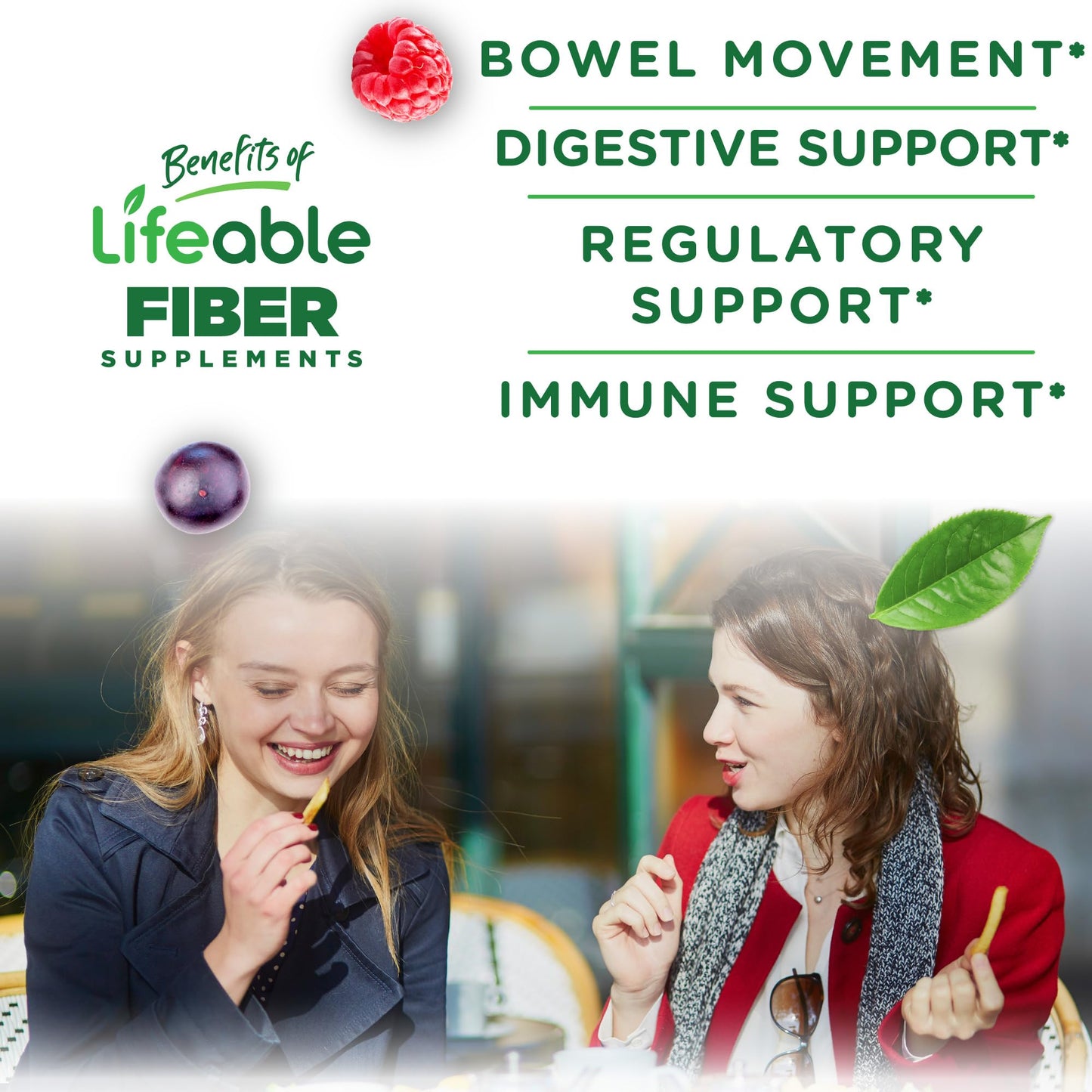 Lifeable Prebiotic Fiber Gummies for Adults | 5g | Great Tasting Fiber Supplement Gummies | Prebiotic Gummies for Digestive Health - PrimeBioHealth - canada supplements
