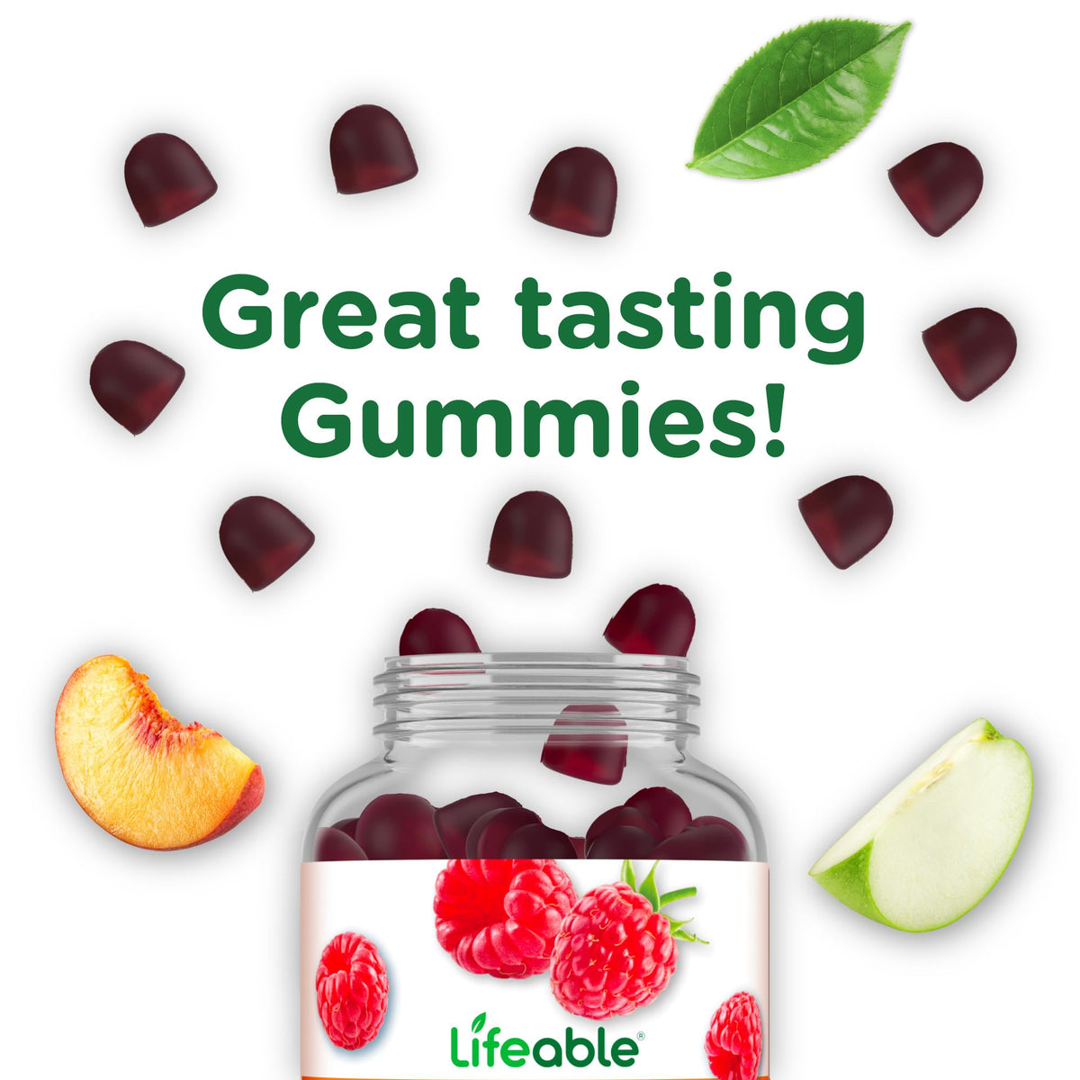 Lifeable Prebiotic Fiber Gummies for Adults | 5g | Great Tasting Fiber Supplement Gummies | Prebiotic Gummies for Digestive Health - PrimeBioHealth - canada supplements