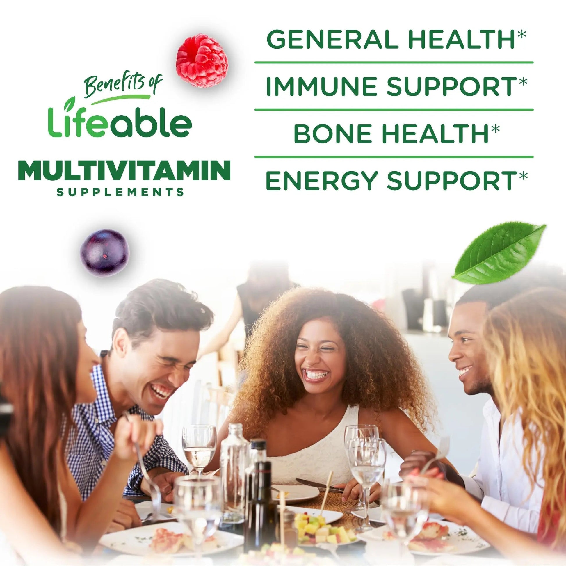 Lifeable Sugar Free Multivitamin Gummies | with Iron Vitamin A, C, D, E, Niacin, B6, Folate, B12, Biotin, Pantothenic Acid, Zinc | - PrimeBioHealth - canada supplements