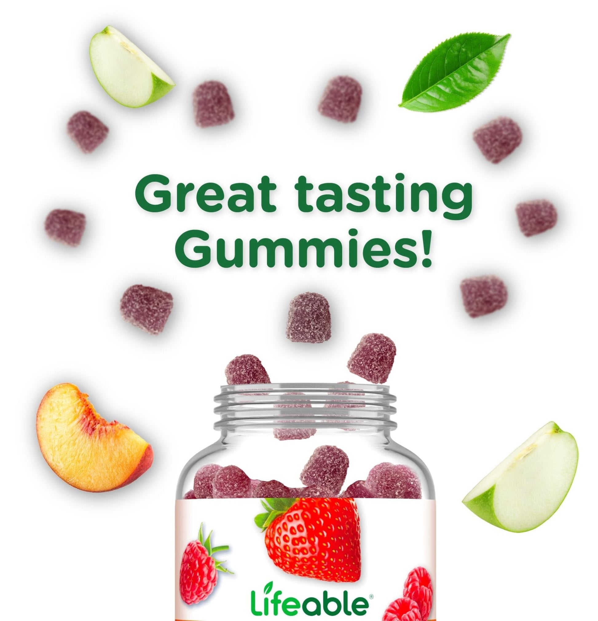 Lifeable Sugar Free Probiotics with Prebiotics Fiber – Great Tasting Natural Flavor Gummy Supplement – Keto Friendly Chewable – for Gut Health and Immune Support - PrimeBioHealth - canada supplements