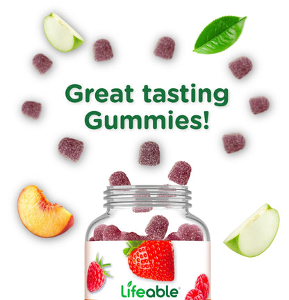 Lifeable Sugar Free Probiotics with Prebiotics Fiber – Great Tasting Natural Flavor Gummy Supplement – Keto Friendly Chewable – for Gut Health and Immune Support - PrimeBioHealth - canada supplements