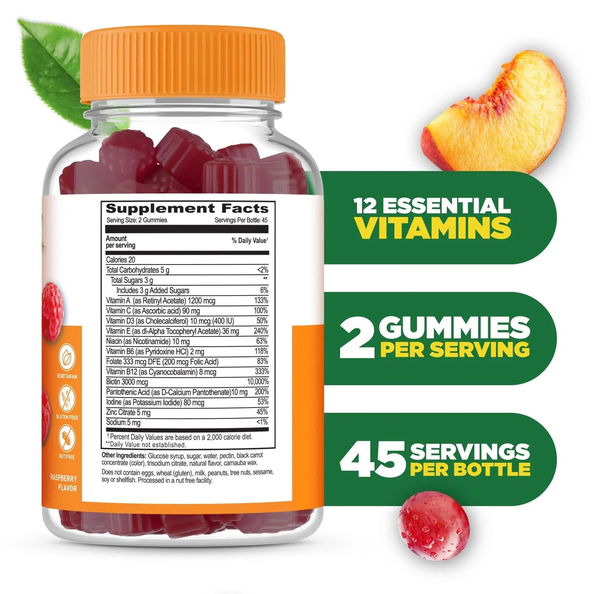 Lifeable Womens Multivitamin Gummy | with Vitamin A, C, D, E, Niacin, B6, Folate, B12, Biotin, Pantothenic Acid, Iodine, Zinc | - PrimeBioHealth - canada supplements