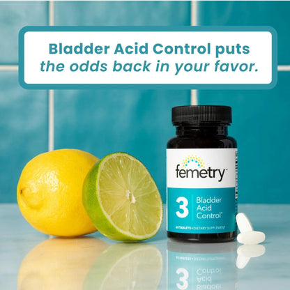 LifeSeasons Femetry Bladder Acid Control - Support for Interstitial Cystitis - Reduce Urine Acidity in The Bladder - Eases Flares Caused by Eating or Drinking Acidic Foods - 60 Tablets - PrimeBioHealth - canada supplements
