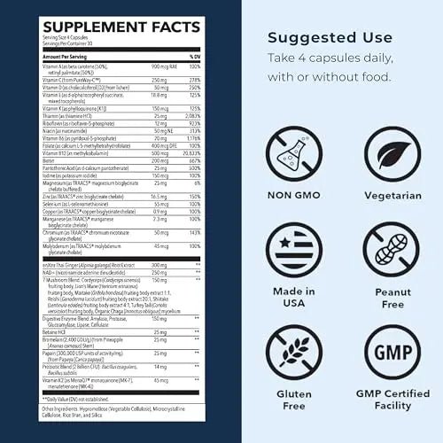 LifeSeasons Men's Multivitamin – High Potency with 21 Vitamins & Minerals, PureWay-C®, NAD+, Active B-Vitamins, TRAACS® Chelates - PrimeBioHealth - canada supplements