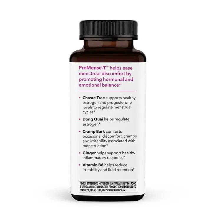 LifeSeasons - PreMense-T - PMS Relief Supplement - Support for Pre-Menstrual Symptoms, Cramping & Breast Tenderness - Nourish Tissue - Ginger Crampbark Dong Quai Chasteberry & Vitamin B6-60 Capsules - PrimeBioHealth - canada supplements