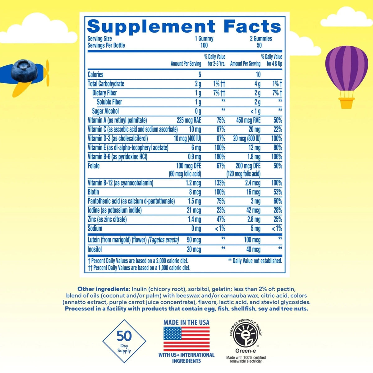 L’il Critters Gummy Vites No Sugar Added Daily Gummy Multivitamin for Ages 2+ Toddlers & Kids, Vitamin C, D3 for Immune - PrimeBioHealth - canada supplements