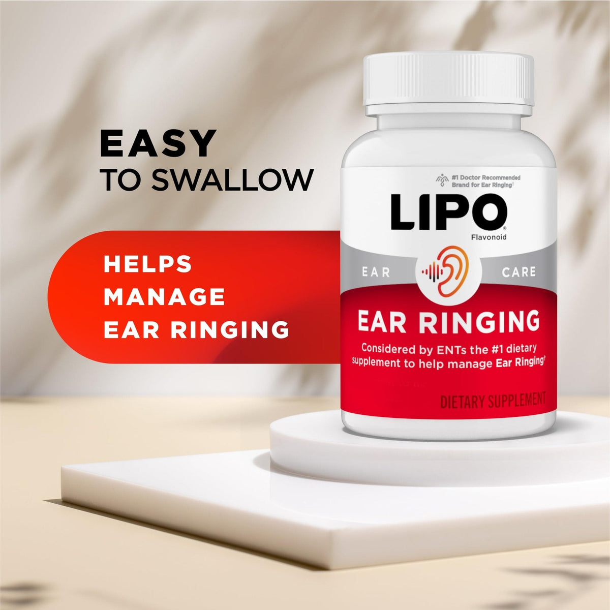 Lipo Flavonoid Ear Ringing - Doctor-Recommended for Ringing Ears – Clinically Proven Lemon Bioflavonoid Complex with Vitamins C, B1, B2, B6, B12, - PrimeBioHealth - canada supplements