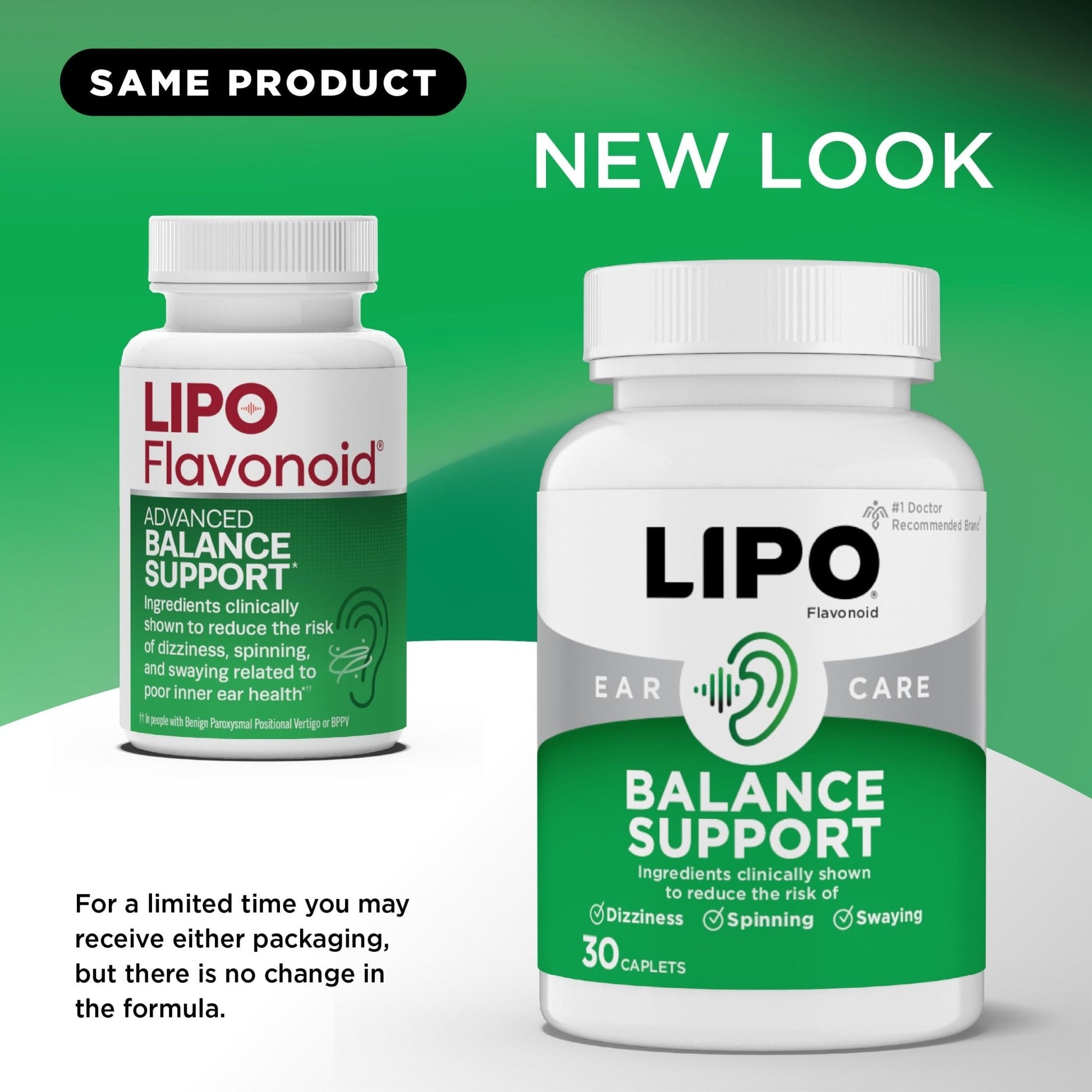 Lipo-Flavonoid for Vertigo & Dizziness Relief, Clinically Tested Formula with Ginkgo Biloba, Vitamin D, & Vitamin B Complex - PrimeBioHealth - canada supplements