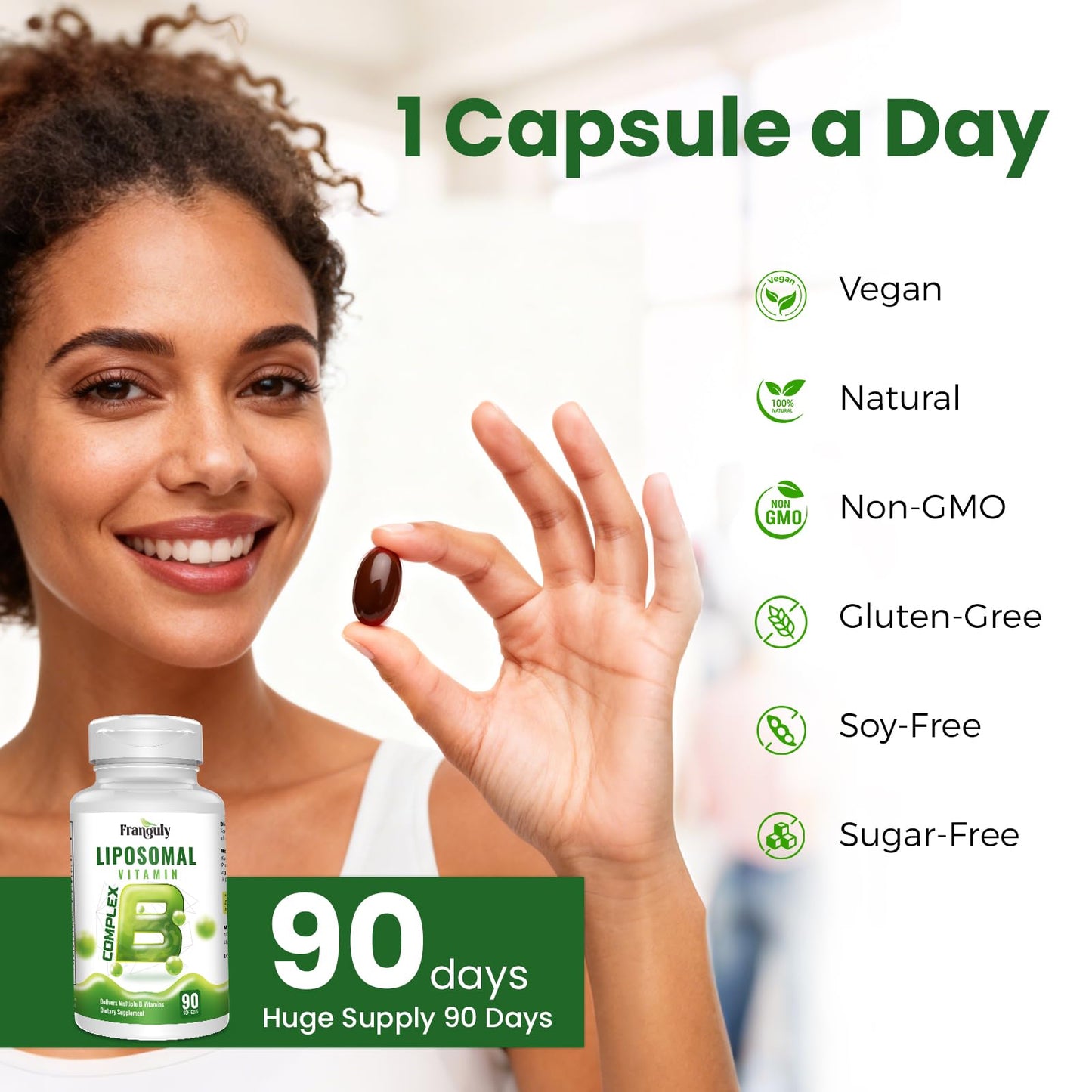 Liposomal B Complex for High Absorption Methylated B12,L-Methyfolate(5-MTHF ),Full Active B Vitamins with Choline Inositol-Energy, Metabolism,Brain & Heart Support - PrimeBioHealth - canada supplements