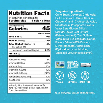 Liquid I.V.® Hydration Multiplier +Immune Support - Tangerine | Electrolyte Powder Drink Mix | 1 Pack (14 Servings) - PrimeBioHealth - canada supplements