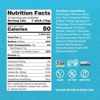 Liquid I.V.® Hydration Multiplier - Strawberry | Electrolyte Powder Drink Mix | 3 Pack (48 Servings) - PrimeBioHealth - canada supplements