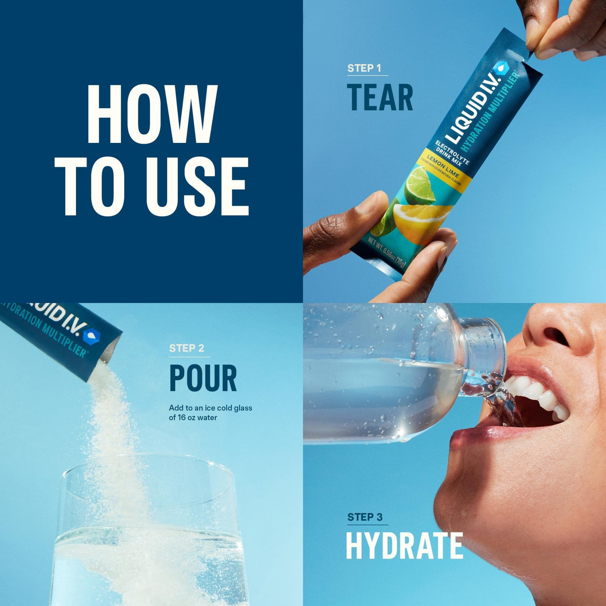Liquid I.V.® Hydration Multiplier Sugar-Free + Energy - Blackberry Lemonade | Electrolyte Powder Drink Mix | 1 Pack (14 Servings) - PrimeBioHealth - canada supplements